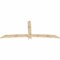 Ekena Millwork Bellingham Rough Sawn Timber Gable Bracket, Douglas Fir, 108"W x 45"H x 2"D x 6"F, 10/12 Pitch GBW108X45X0206BEL00RDF - alternate 2